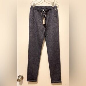 NWT Joules Jazzy Luxe Sparkle Pants Navy 9-10Y
